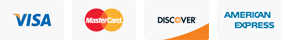 Accepted: Visa, Mastercard, Discover, American Express